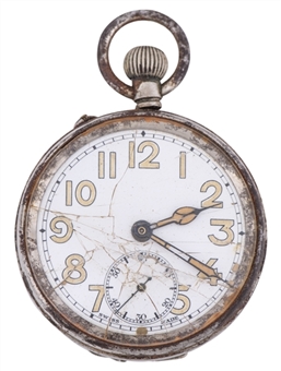 Charles H. Lightoller RMS Titanic 2nd Officer Personal Pocket Watch from 1912 Voyage (Ken Schultz Receipt)